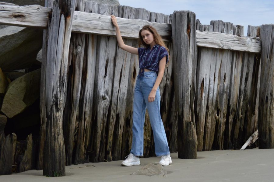 Mya Beasenburg poses on Sullivan's Island.