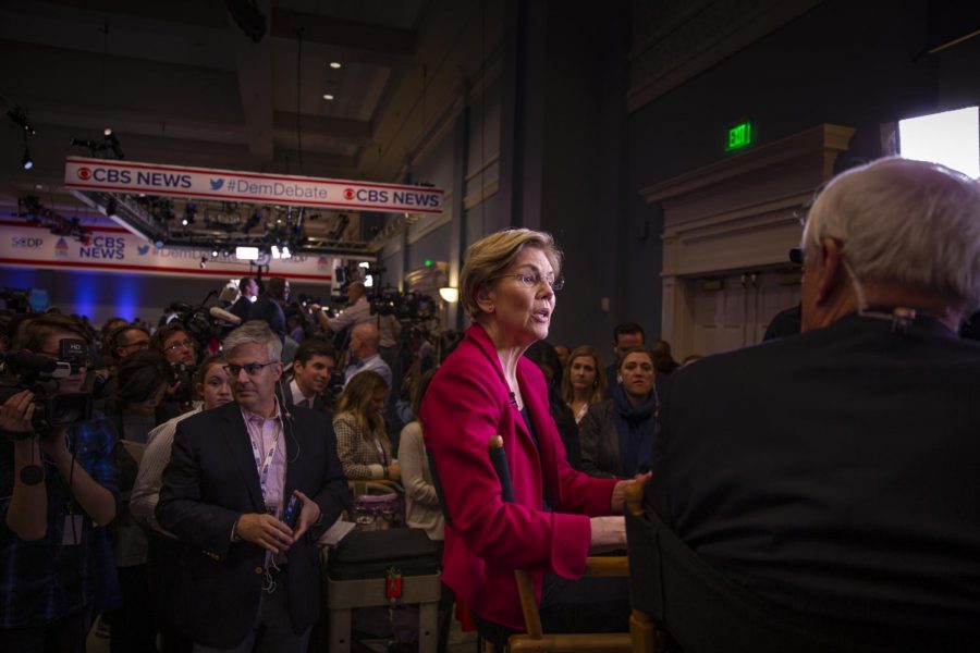 Presidential Candidate Elizabeth Warren in a MSNBC interview after the debate.