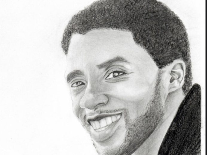 Rendition of Chadwick Boseman