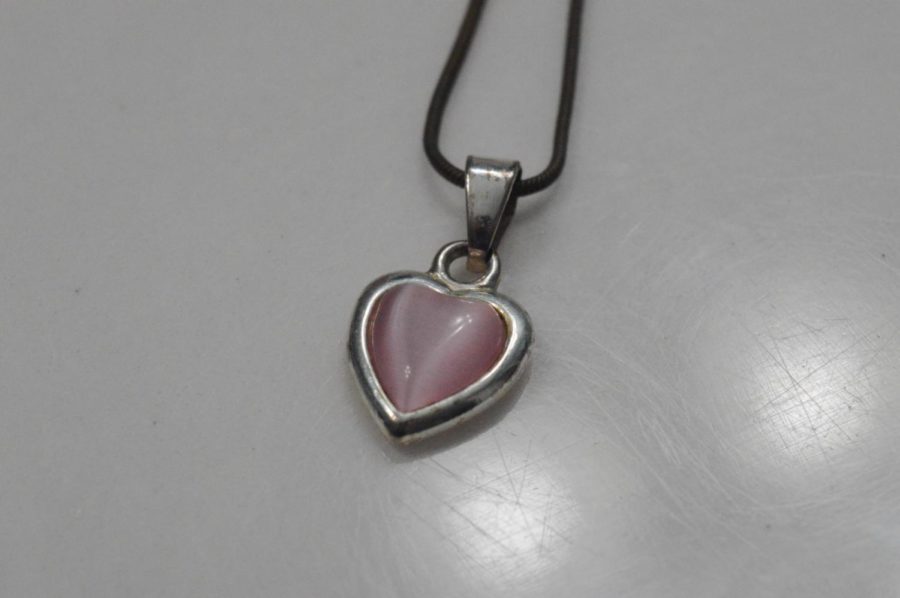 Heart Shaped Jewelry is a very commonly given gift on Valentines Day. Here is a heart shaped necklace that was given as a Valentines Day gift many years ago and now has a bit of character to it.
