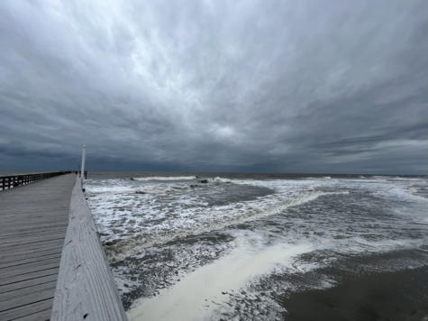 The day before Hurricane Ian made landfall in South Carolina, strong winds, dangerous currents, and powerful waves were found at the Isle of Palms beach