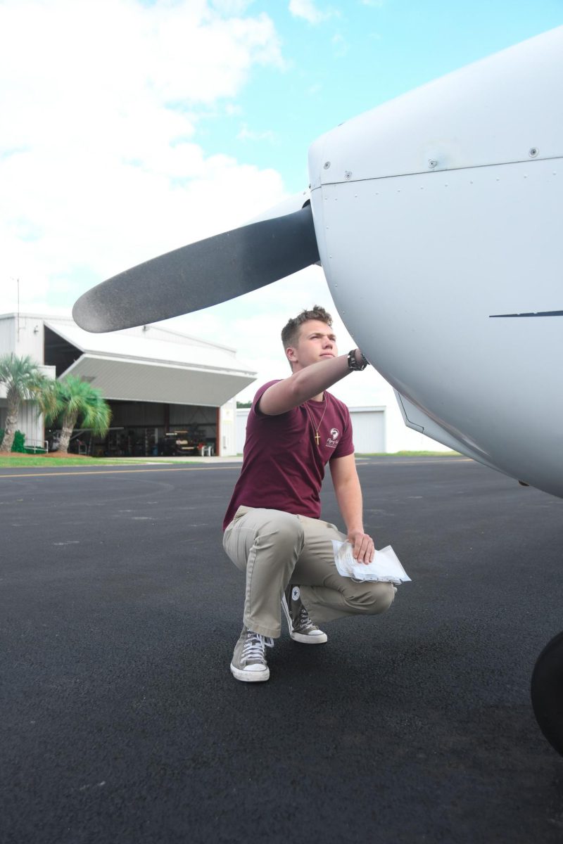 Senior Gavin Brodene was a part of the flight academy for six to eight weeks where he learned the importance of team comradery for his flight license. “It was definitely a life changing experience,” Brodene said. 