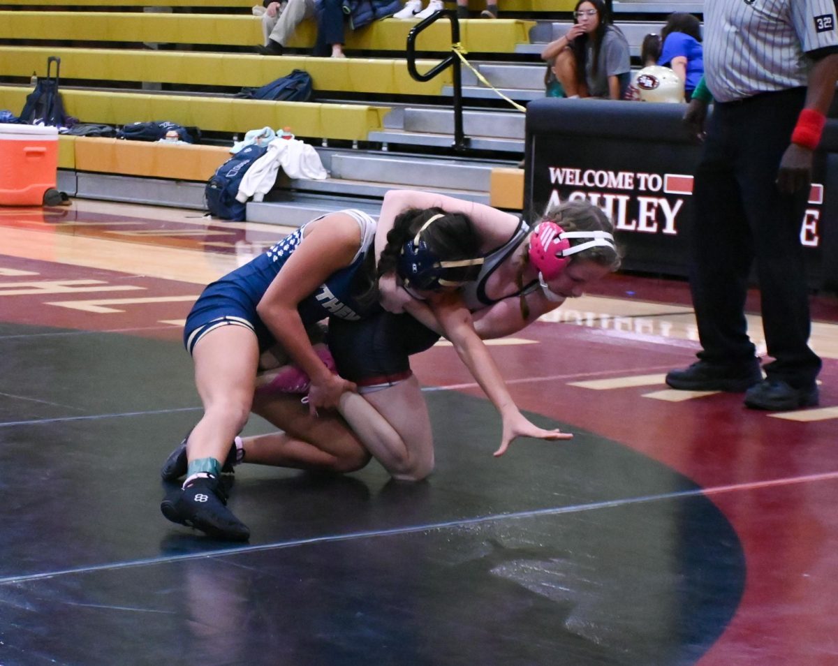 Junior Addison Burnham views wrestling as a mental exercise as well as a physical one. "[Wrestling] is a very quick thinking kind of thing and... I just, like, constantly think, like, what can I do? ...it's almost like a problem solving," Burnham said.