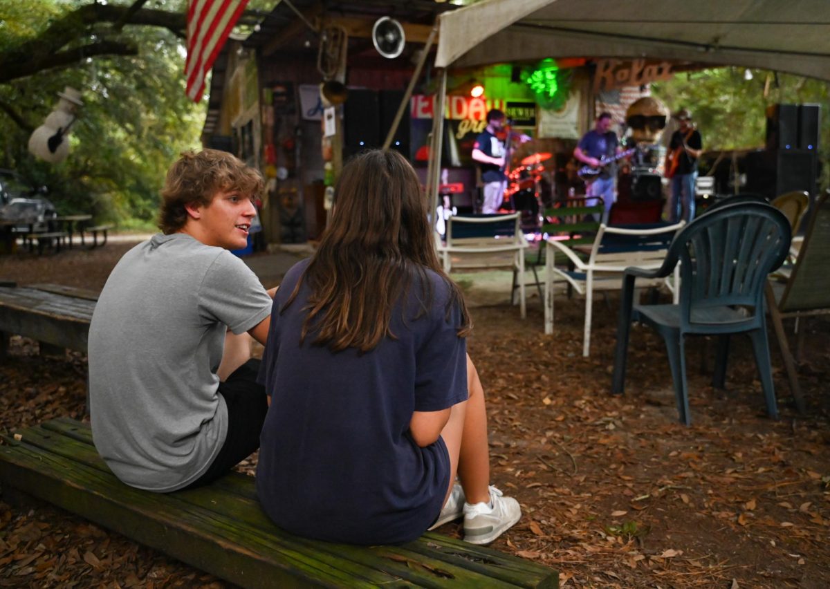 Senior Hogan Bendorf regularly enjoys hearing shows at Awendaw 
Green with other students. “It’s a fun hangout spot for friends,” 
Bendorf said