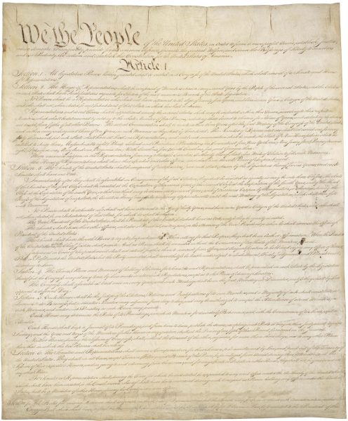 fair use image of constitution courtesy of the national archive.