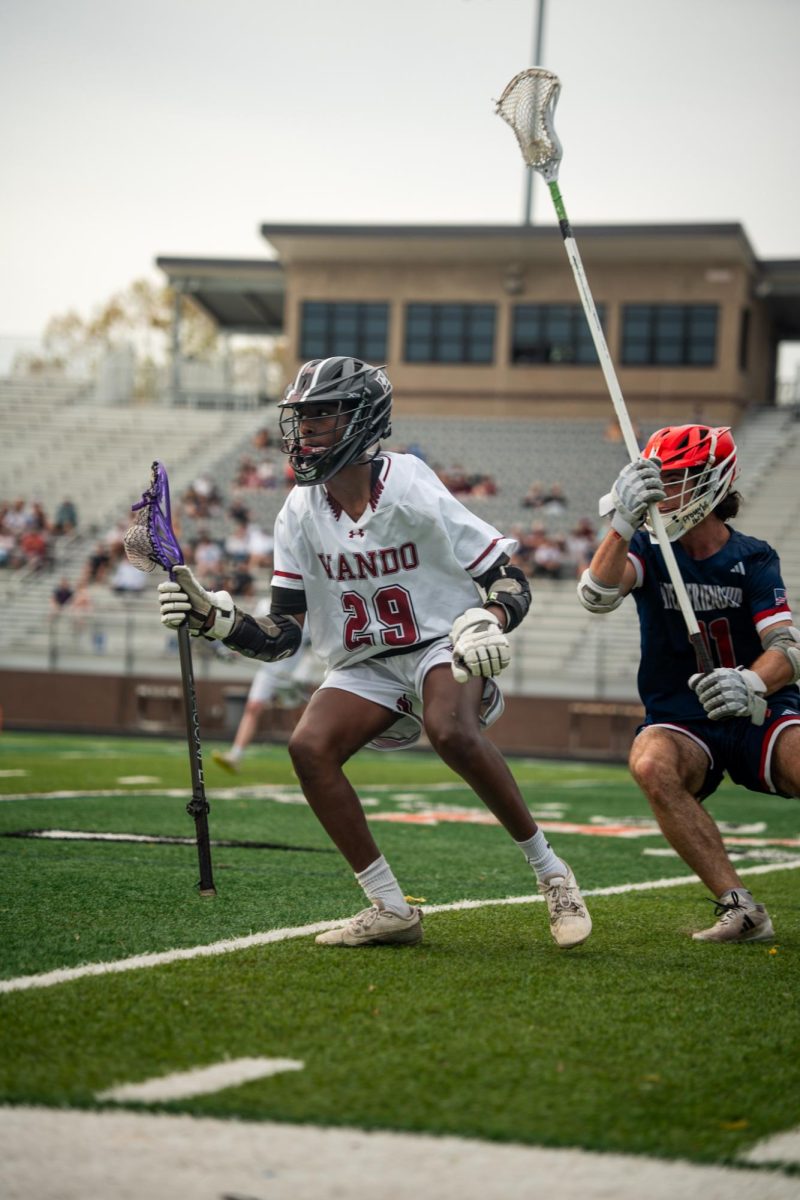 Freshman midfielder Issac Bittinger quickly rotates his body to get around an opponent. 