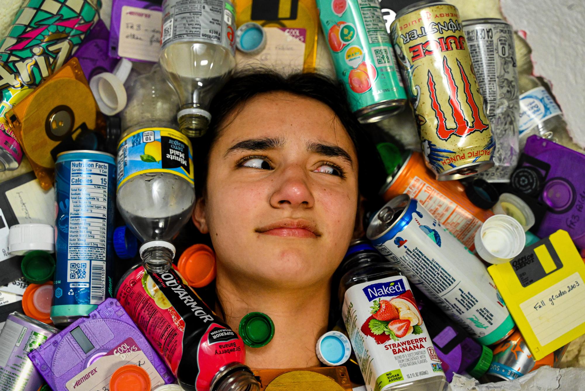 Senior Parker Mettler founded the Sustainability Club to improve recycling efforts on campus.