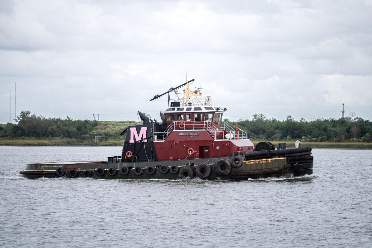 The South Carolina ports authority provides the date and time for incoming container ships within their website, dispatching tugboats accompanied with harbor navigators to bring container ships to port.