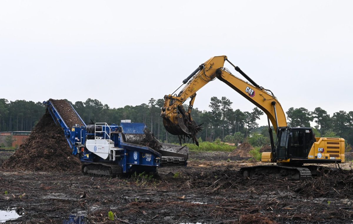 For Wando students, their first experience driving or riding to school in the 2025-26 school year was interrupted by a large operation of urban development which knocked down acres of trees directly across from the high school. 