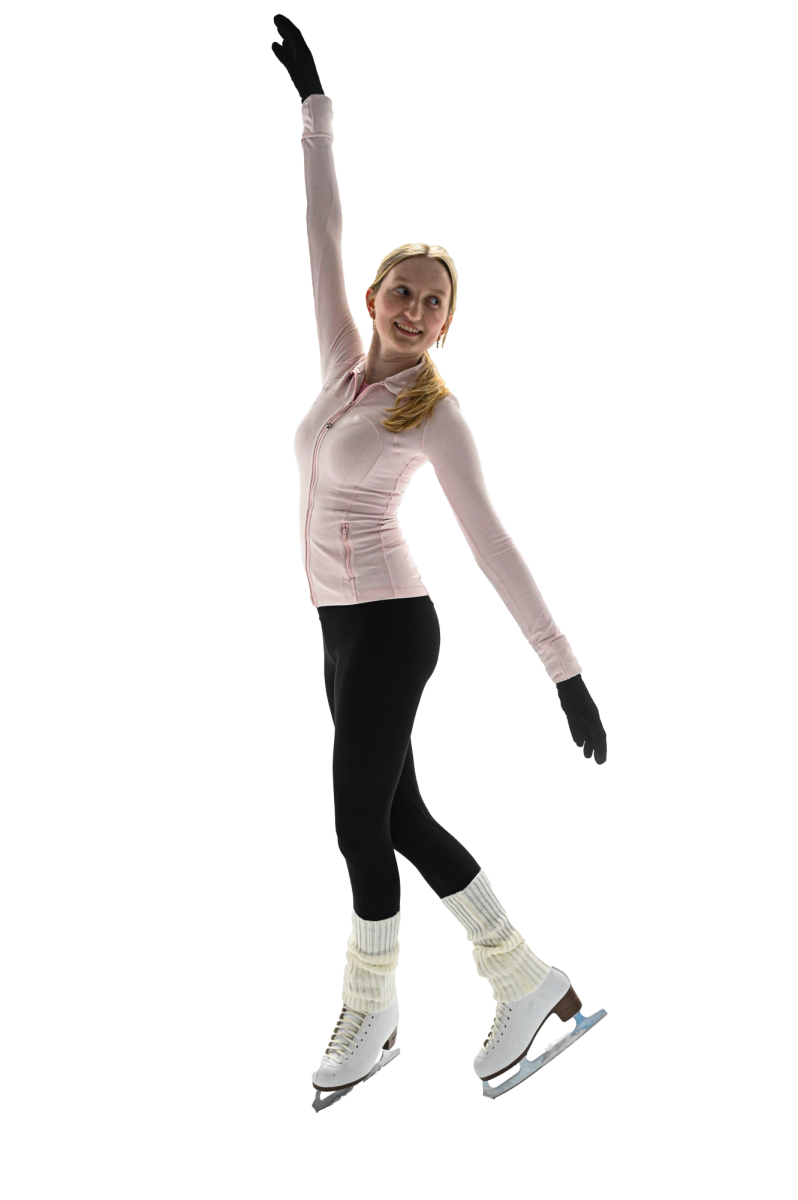 Senior Ava Bork loves the progression of ice skating, and how she has grown from learning basic skills to mastering advanced techniques, "I think skating is really fun and when you get something right the first time, it’s super encouraging… it feels like you’re flying when you get a jumper or a spin," Bork said.